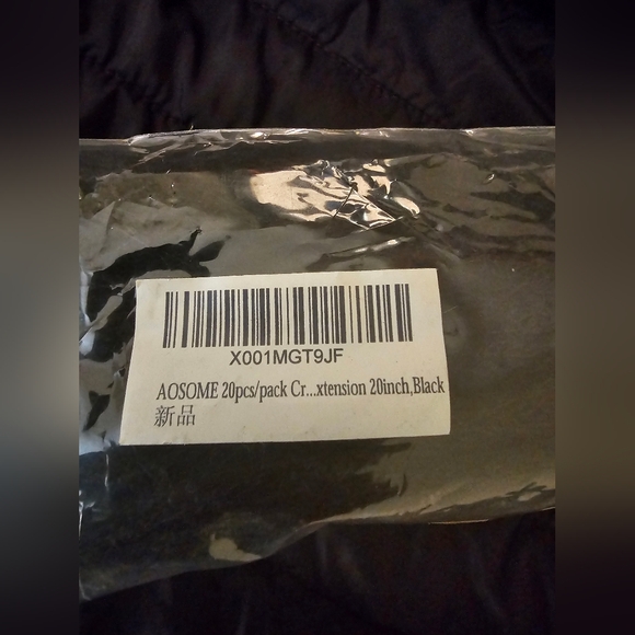 Aosome Dreadlock Extensions 20 inch Black - Picture 5 of 5